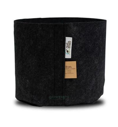 Brauner Textil-Pflanztopf von Root Pouch mit Henkel, 3,8 Liter, ideal für Pflanzen und Gartenpflege