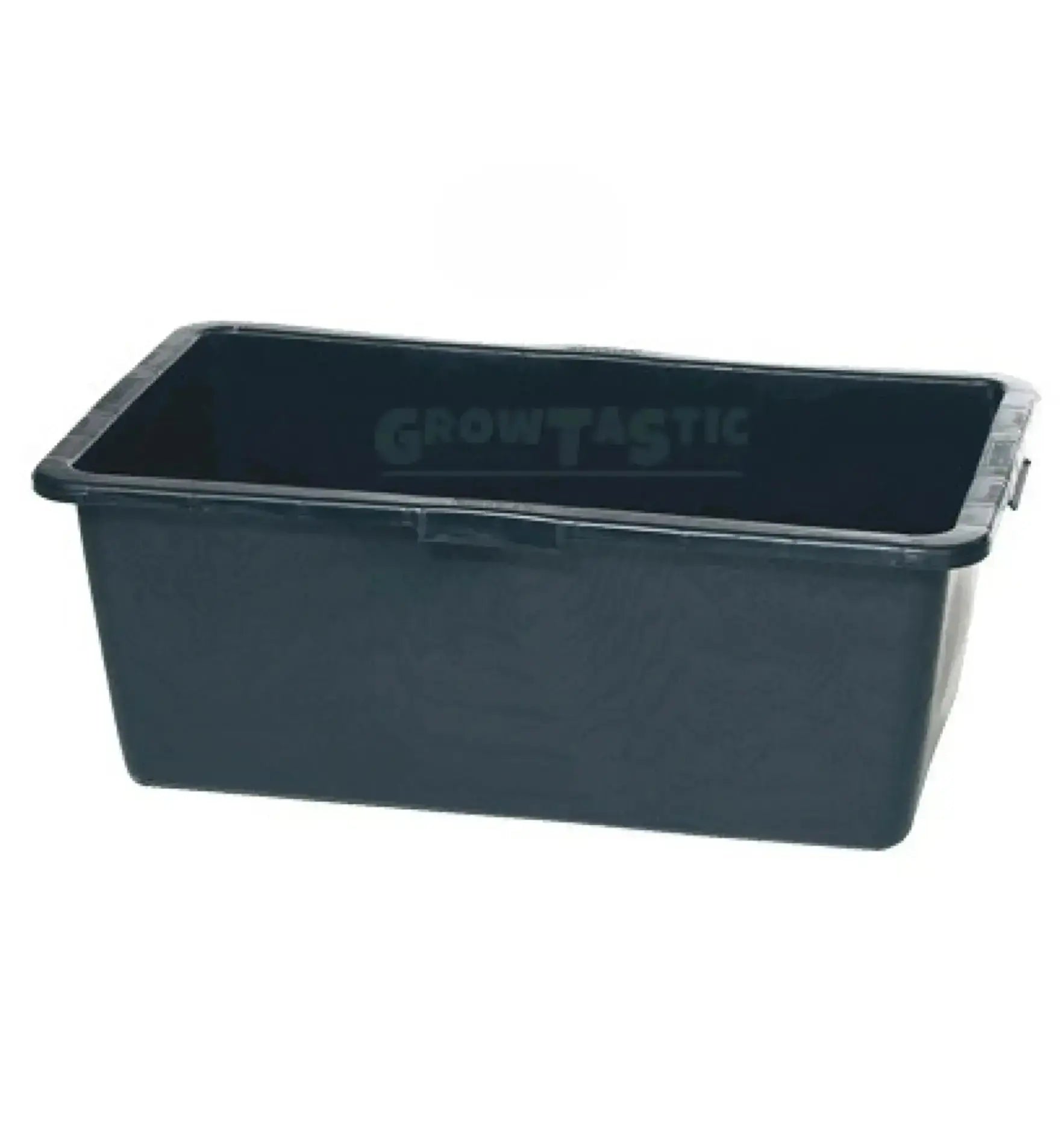 Schwarzer rechteckiger Wassertank von RP Remmers Pompen, 90 Liter, Maße 78 x 48 x 32 cm, aus robustem Kunststoff