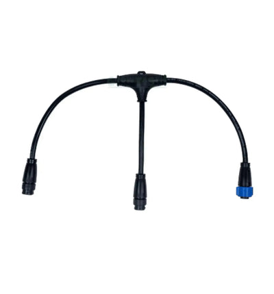 Sanlight Stixx Kabel, Beleuchtungszubehör, T-Splitter für LED-Beleuchtung, schwarzes Kabel, für Sanlight Beleuchtungsanlagen