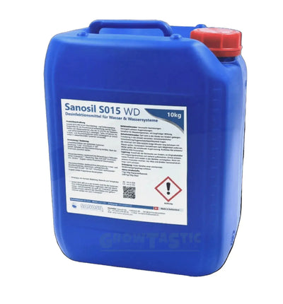 Sanosil S015 WD Biozid, 1 Liter Flasche, antibakteriell und viruzid, zur Desinfektion von Oberflächen und Räumen