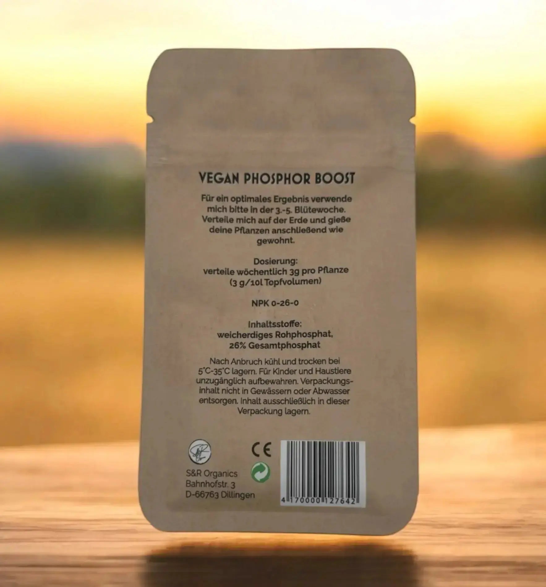 SR Organics Green Power + Vegan Phosphor Boost Dünger in Beutel, natürlicher Bio-Dünger für Pflanzen, grüne Verpackung
