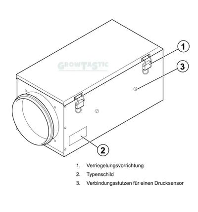 Systemair FFR Filterkassette mit Pollenfilterbox, rechteckiger Pollenfilter für Luftreinigung, in weißer Ausführung