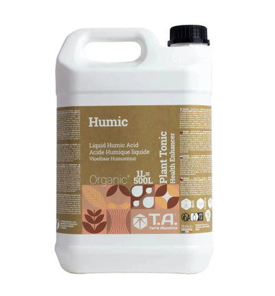 Terra Aquatica Humic Dünger in 1-Liter-Flasche, flüssiger Bodenverbesserer für Pflanzenwurzeln und Wachstum