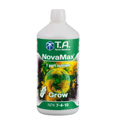 Terra Aquatica NovaMax® Grow Dünger in 1-Liter-Flasche, flüssige Nährstofflösung für Pflanzen, Terra Aquatica Marke