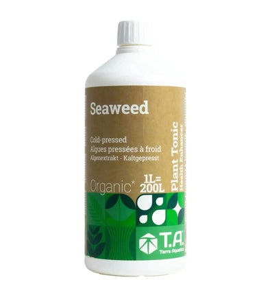 Terra Aquatica Seaweed Dünger in 1-Liter-Flasche, natürliches Seealgenextrakt zur Pflanzenpflege