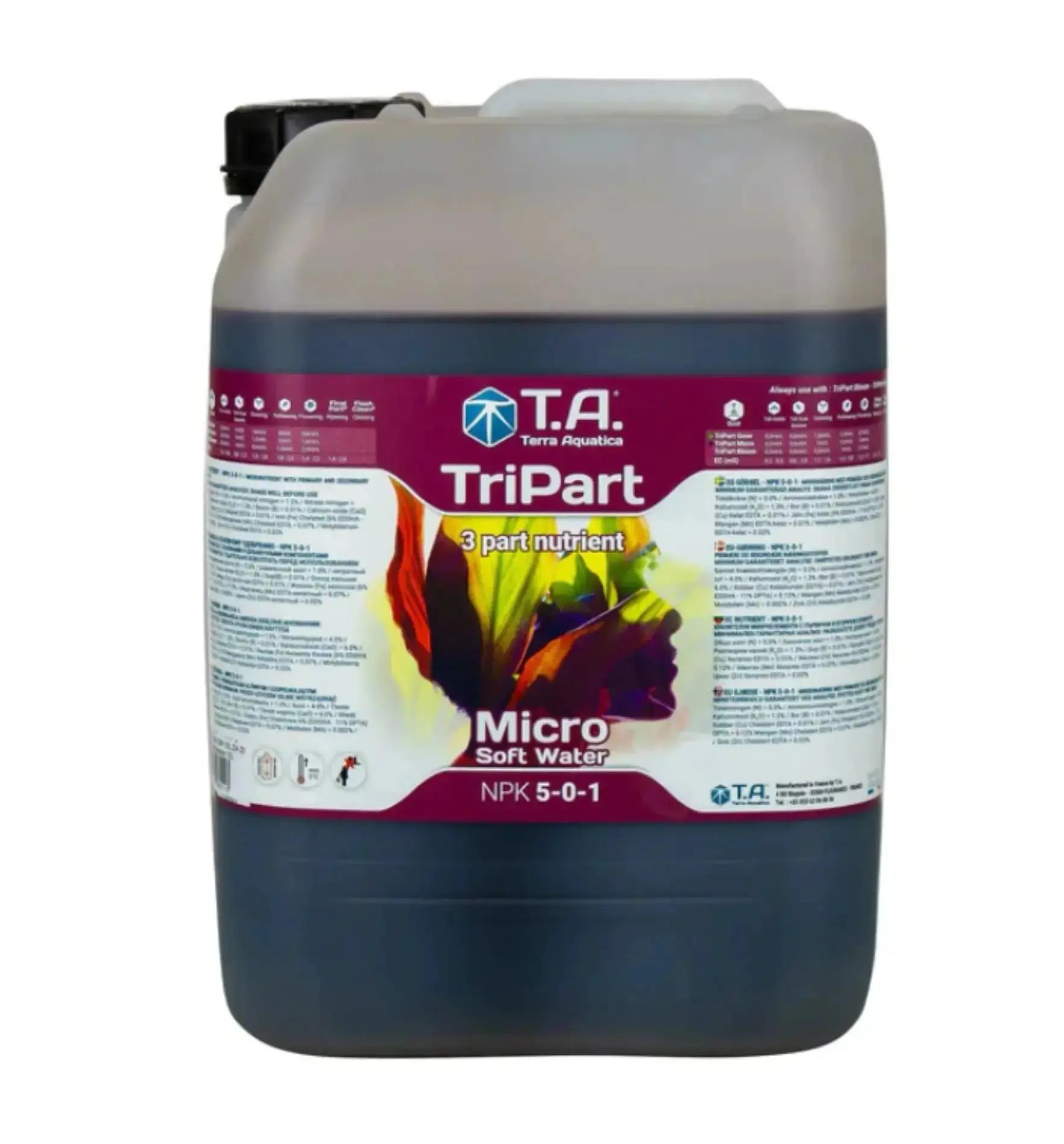 Terra Aquatica TriPart® Micro Dünger in 500 ml Flasche, ideal für Hartes Wasser in Aquarien und Pflanzenpflege