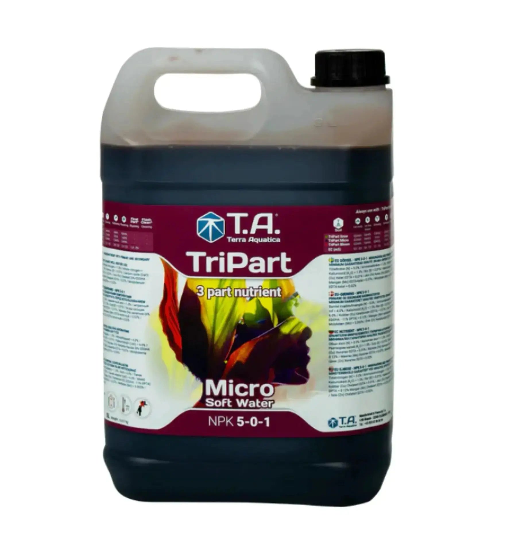 Terra Aquatica TriPart® Micro Dünger in 500 ml Flasche, ideal für die Nährstoffversorgung im Aquascaping und Wasserpflanzen.