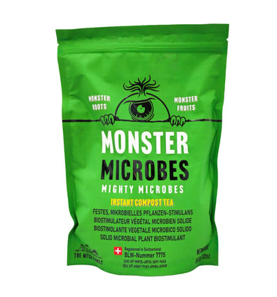 The Myco Family Monster Microbes Mikroben-Dünger für Pflanzen, biologischer Pflanzenstimulator, 227g, auf Pflanzenbild
