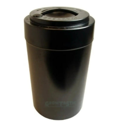 Schwarzer Tightvac Aufbewahrungsbehälter Spacevac, luftdicht verschlossen, 60 ml, ideal zur Frischhaltung von Lebensmitteln.