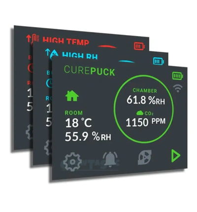 Twister Technologies Cure Puck Kontroller mit schwarzem Gehäuse und Bedienelementen, für präzise Steuerung und Gaming.